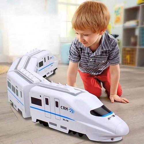 Electric Toy Train Set for Kids / Flashing Lights &amp; Sounds