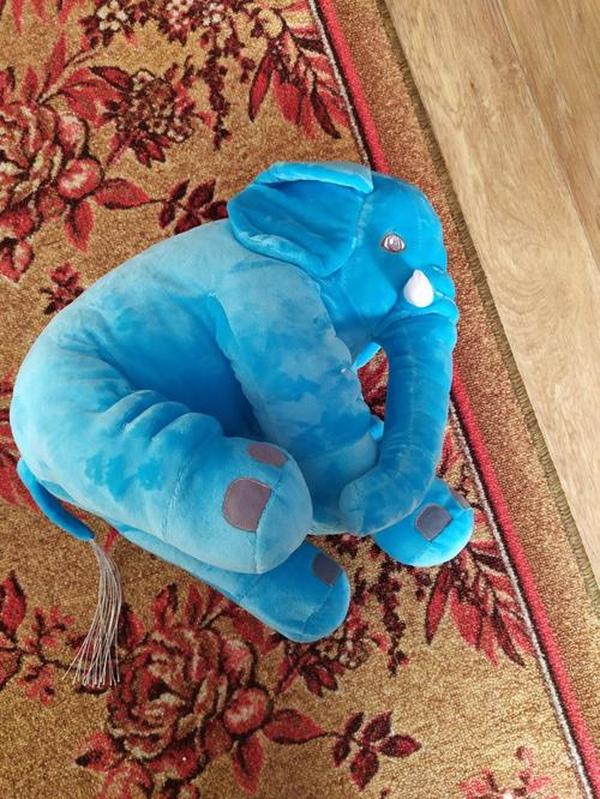 Elephant Stuffed Animal Plush Toy Baby Pillow, Elephant Pillow Baby Comfort Doll photo review