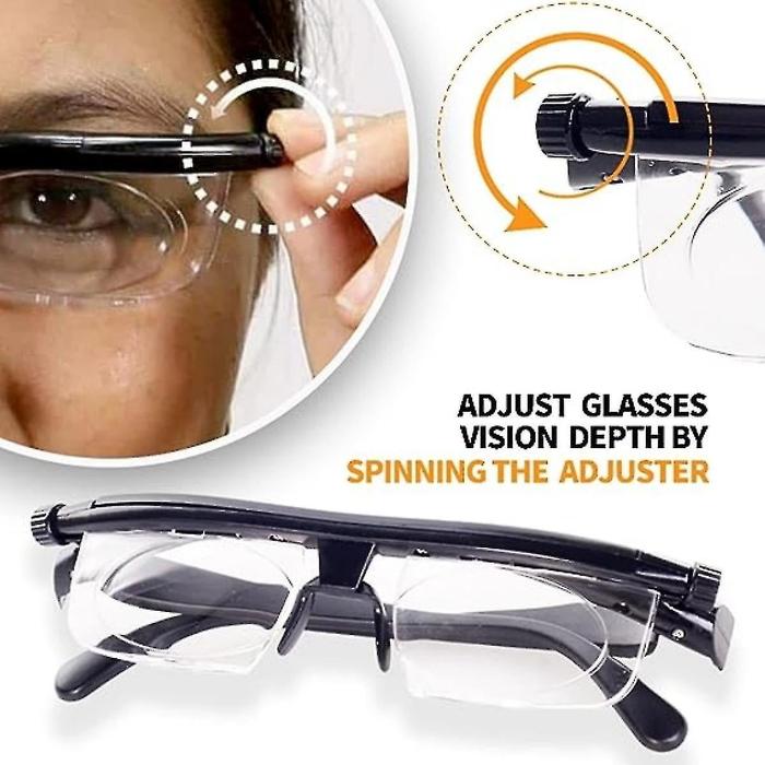 Adjustable Focus Glasses 100-700 Degree for Near and Far