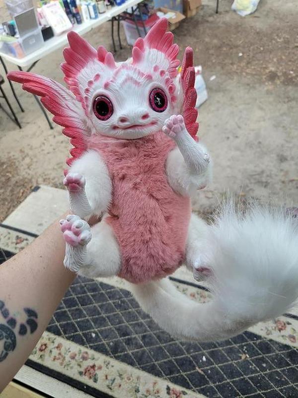 Fantasy Creature Horned Dragon Fantasy Dragon Plush Birthday Gift photo review