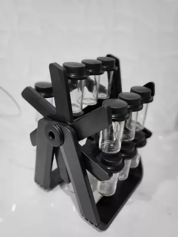 Ferris Wheel Rotating Glass Seasoning Rack 18-Piece Set photo review