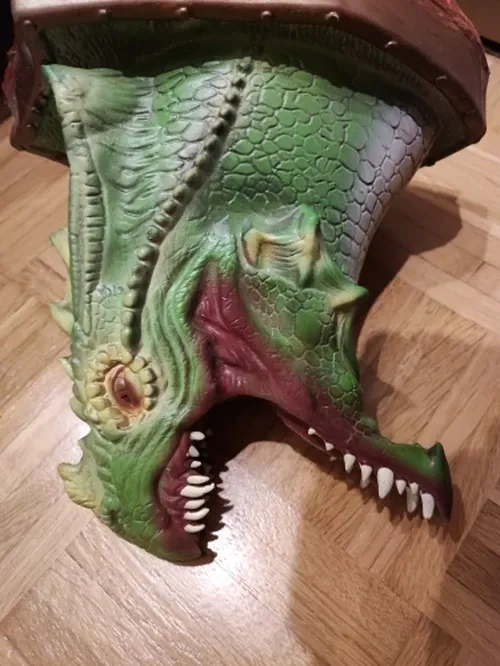 Fire-Breathing Dragon Wall Mount Decor with LED Smoke Effect photo review