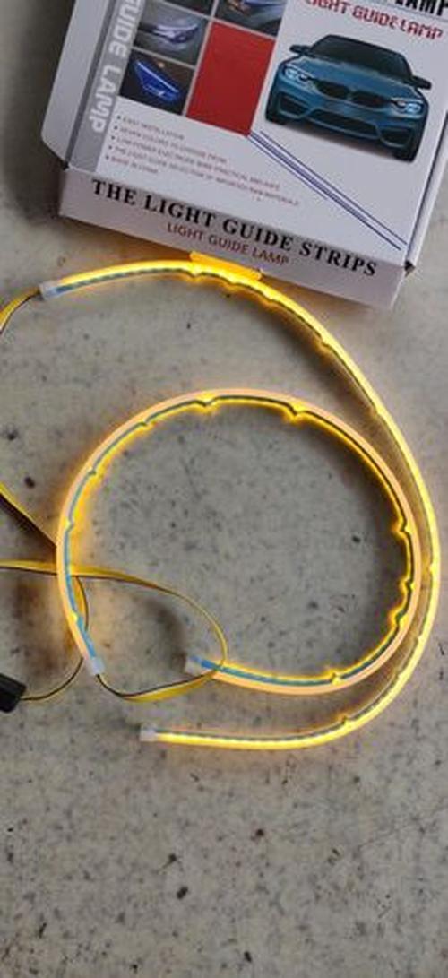 Flexible Car LED Strip Light Angel Eye DRL 5 Color photo review