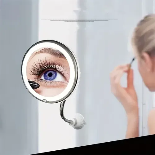 Flexible LED Magnifying Mirror for Makeup