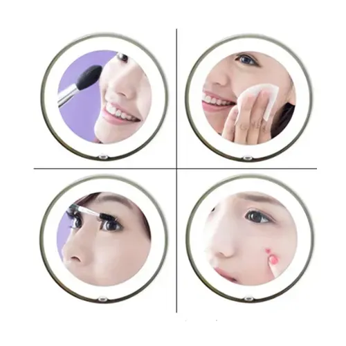 Flexible LED Magnifying Mirror for Makeup