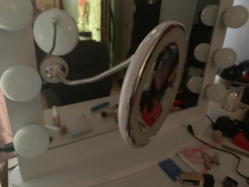 Flexible LED Magnifying Mirror for Makeup photo review