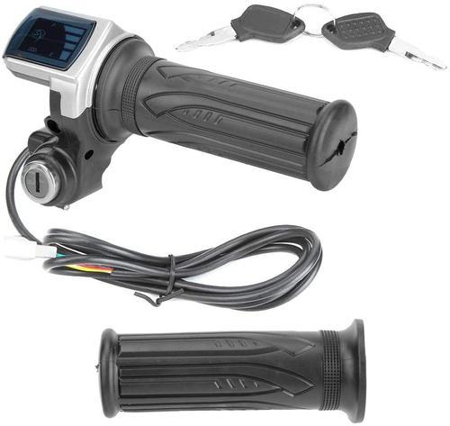 Folding Electric Car Throttle Handle with LED Display and Key Lock