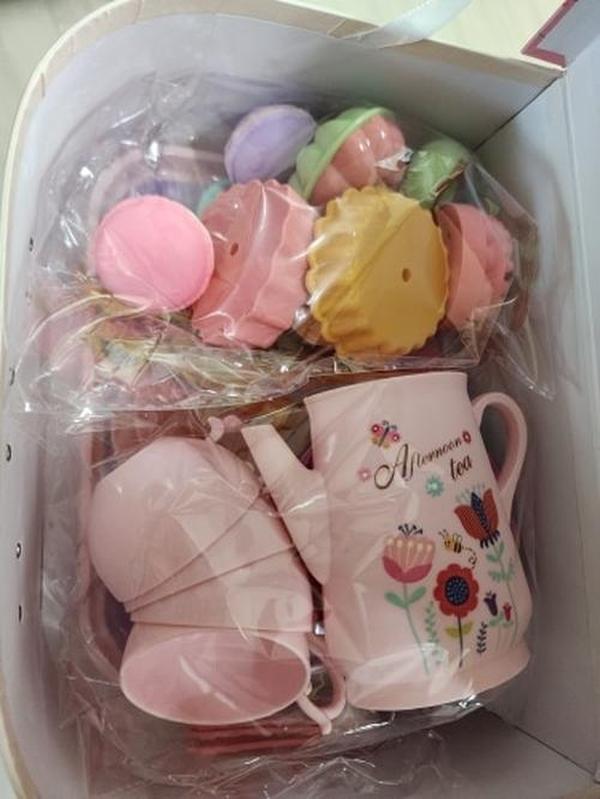 Food Simulation Toys, Tea Sets, Cake Sets, Children's Gift Toys photo review