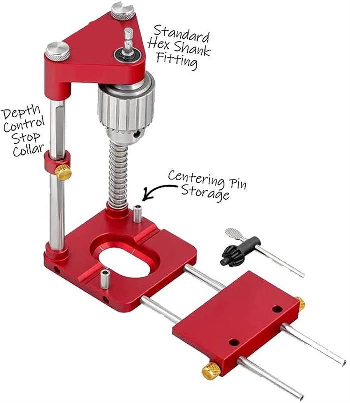 Freely Adjustable Drilling Locator - Woodworking Drilling Template Guide Tool Home