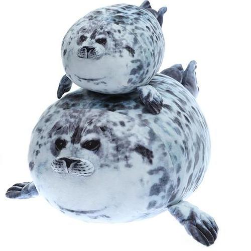 Giant 3D Blob Seal Pillow Soft Hugging Stuffed Cotton Plush Animal Toy