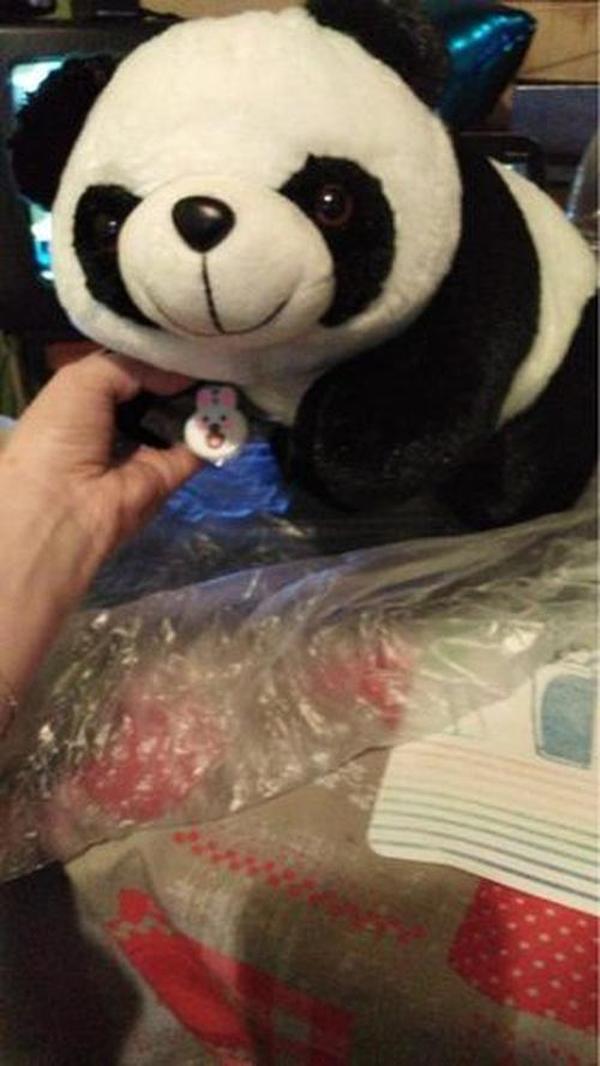 Cute Giant Panda Stuffed Animal Pillow – Soft Plush Doll Gift photo review