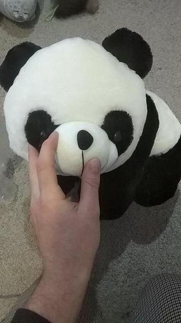 Cute Giant Panda Stuffed Animal Pillow – Soft Plush Doll Gift photo review