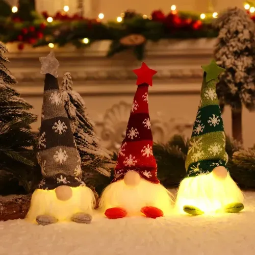 Glowing Christmas Dolls - Merry Christmas Home Decor