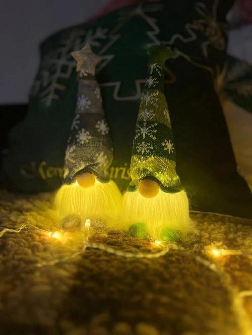 Glowing Christmas Dolls - Merry Christmas Home Decor photo review