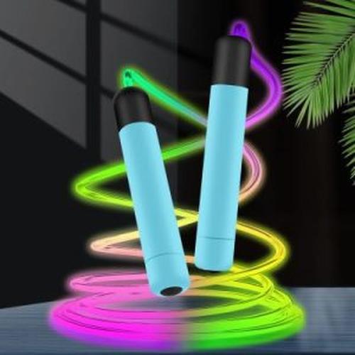 Glowing Skipping Rope - Adjustable Luminous Exercise for Fitness