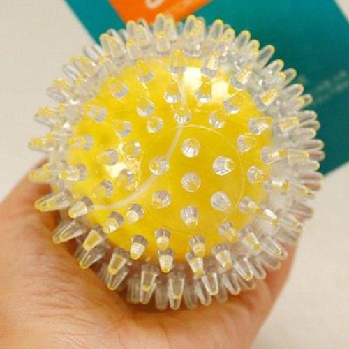 Glowing Spiny Colorful Woven Ball For Pet