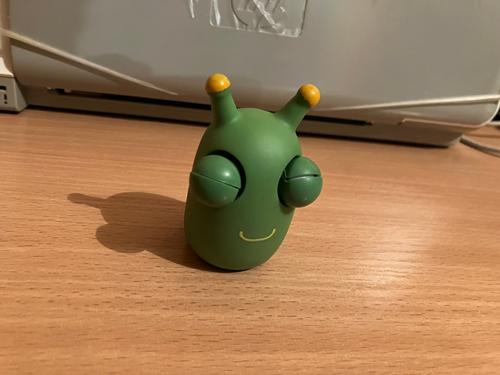 Green Bug Squeeze Toy with Grass Eyes - Sensory Toy for Kids and Adults photo review