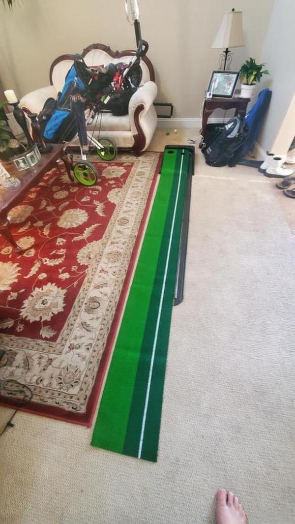 Green Golf Practice Mat Improve Accuracy and Speed for All Skill Levels photo review