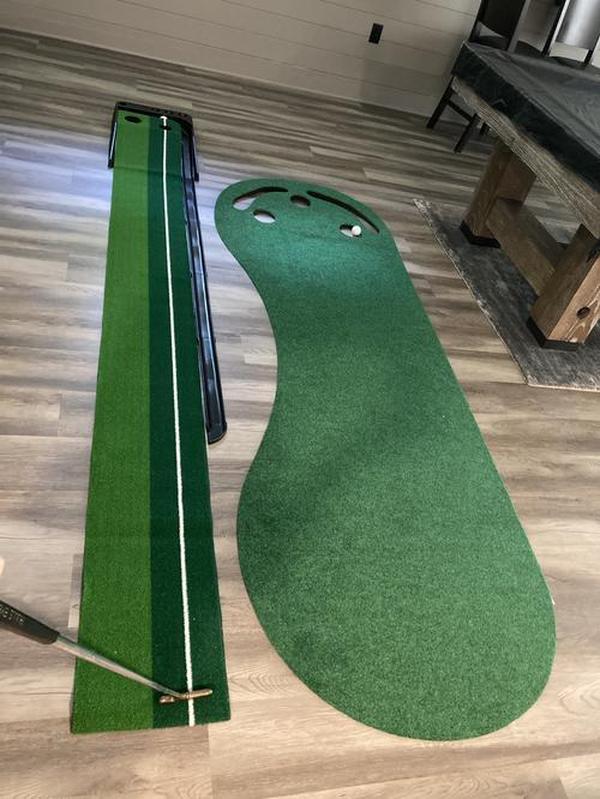 Green Golf Practice Mat Improve Accuracy and Speed for All Skill Levels photo review