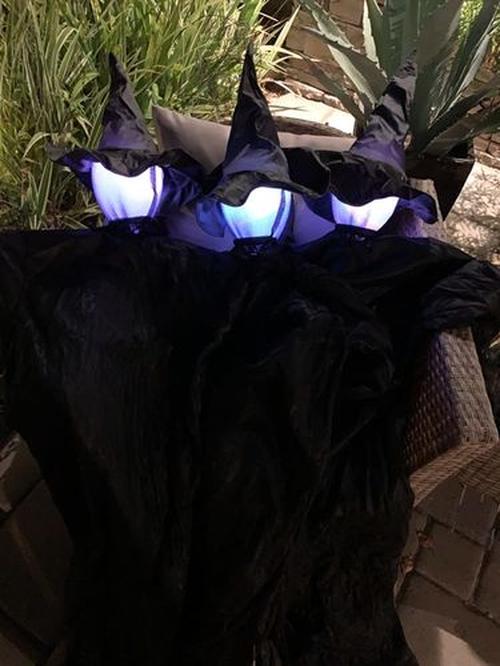 Halloween Witch Light Decoration, 7-color Lighting Scene Props Garden Decoration photo review