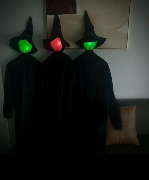 Halloween Witch Light Decoration, 7-color Lighting Scene Props Garden Decoration photo review