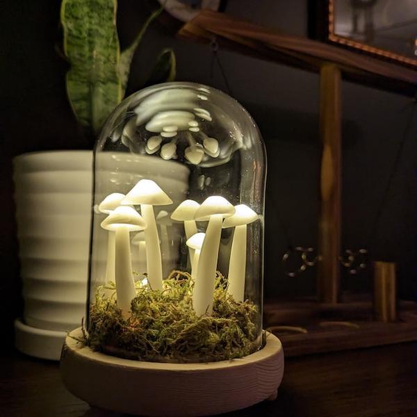 Handcraft Mushroom Night Light Kit, Retro Original LED Mushroom Night Light, Kids Decor, Christmas Gifts, AAA Battery photo review