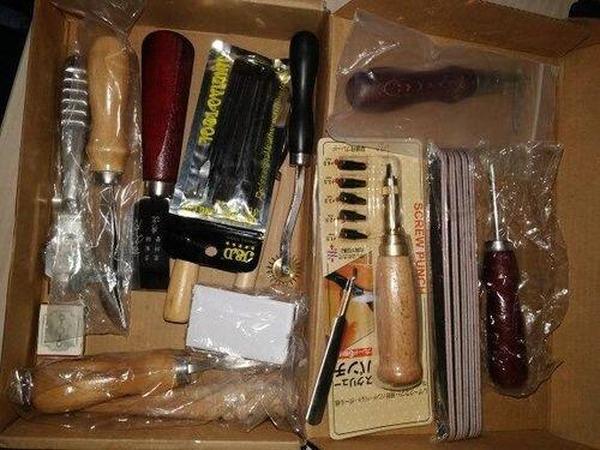 Handy Leather Working Tools Kit Craft Carving Punch Kit photo review