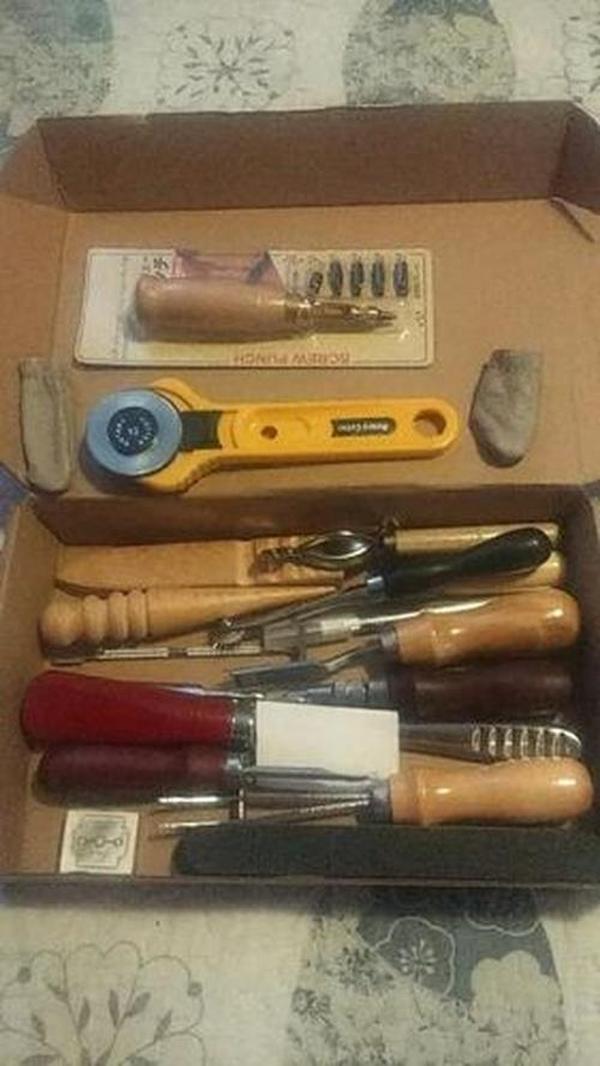 Handy Leather Working Tools Kit Craft Carving Punch Kit photo review