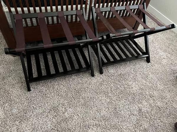 Heavy Duty Large Folding Luggage Holder Rack photo review