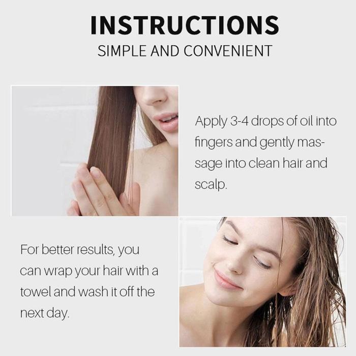 Rice Water Hair Oil Essence for Hair Loss, Nourishment , Strengthening
