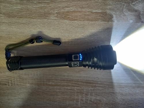 High 12000 Lumen Bright Flashlight, Torch XHP90 Lamp Bead USB Charging photo review