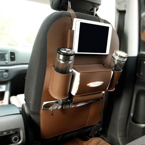 High Quality Anti-Scratch &amp; Waterproof PU Leather Car Back Seat Organizer