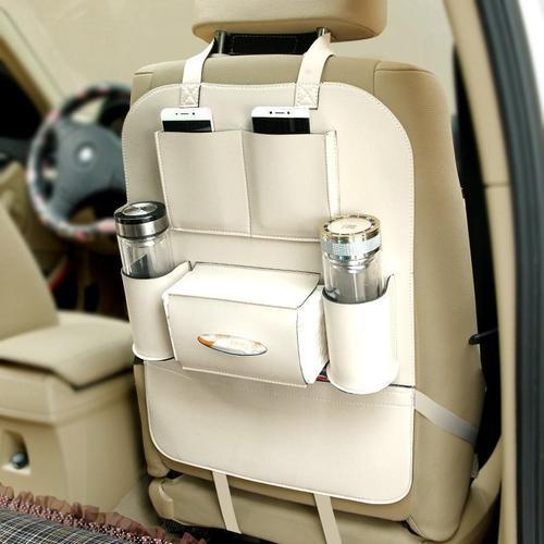 High Quality Anti-Scratch &amp; Waterproof PU Leather Car Back Seat Organizer