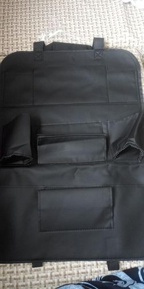 High Quality Anti-Scratch & Waterproof PU Leather Car Back Seat Organizer photo review