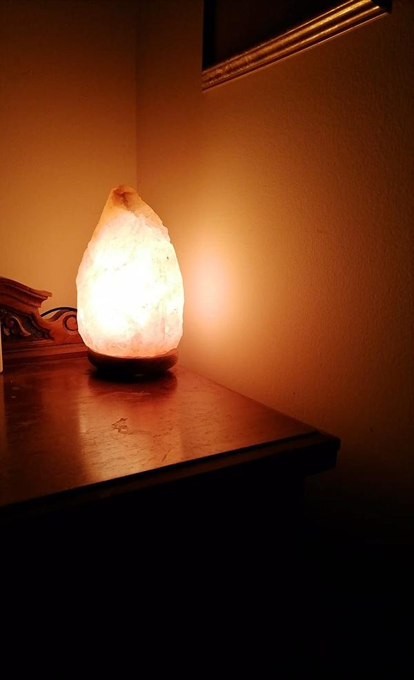 Himalayan Crystal Salt Wood Lamp photo review