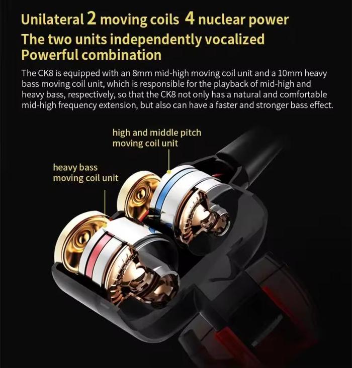 In-Ear Wired Earphones with 4D Bass &amp; Built-in Mic
