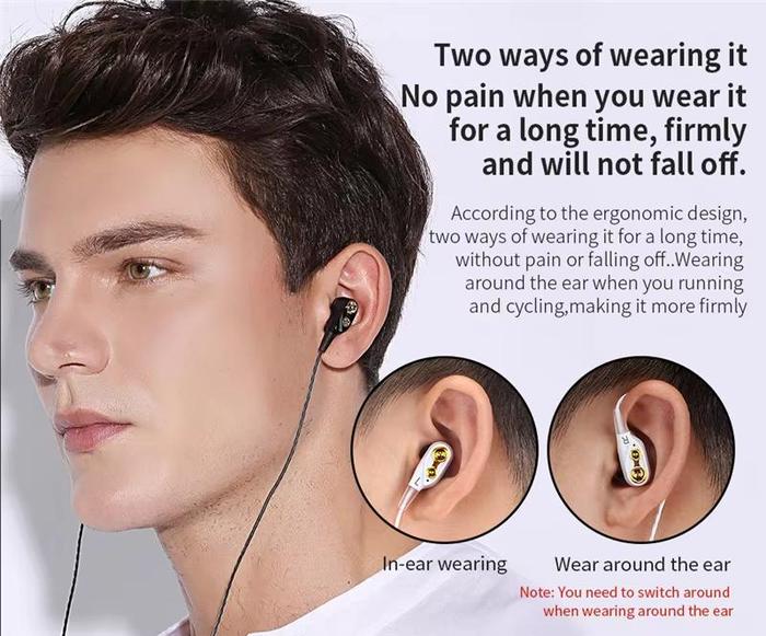 In-Ear Wired Earphones with 4D Bass &amp; Built-in Mic