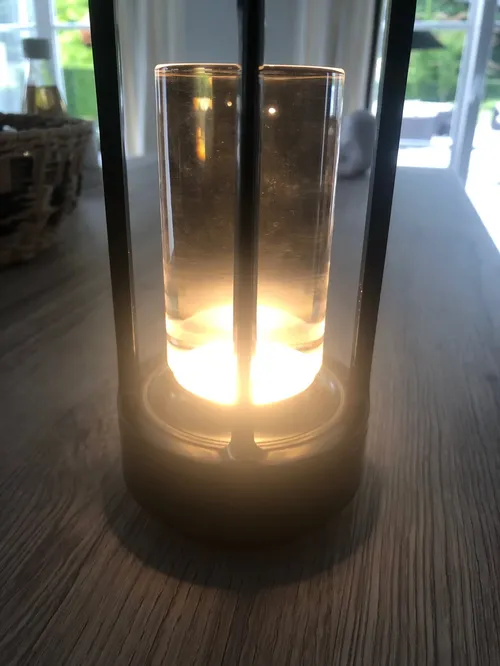 Industrial Style Cordless LED Table Lamp for Outdoor Camping, Restaurant, and Creative Night Light photo review