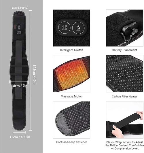 Infrared Heating Waist Massager with Vibration for Abdominal Pain Relief