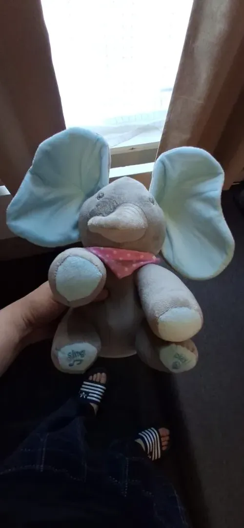 Interactive Singing Elephant Plush Toy with Moving Ears photo review