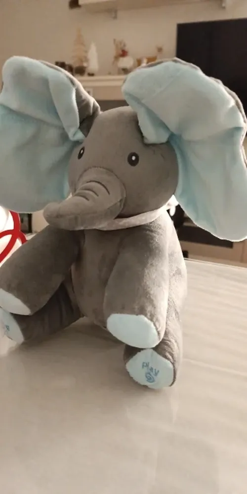 Interactive Singing Elephant Plush Toy with Moving Ears photo review