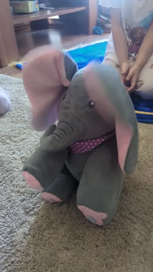 Interactive Singing Elephant Plush Toy with Moving Ears photo review