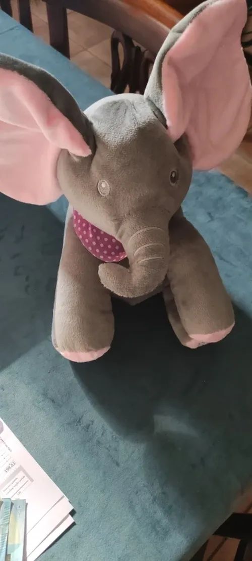 Interactive Singing Elephant Plush Toy with Moving Ears photo review