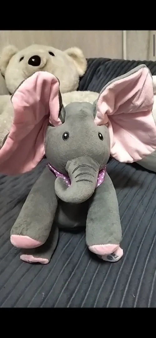 Interactive Singing Elephant Plush Toy with Moving Ears photo review