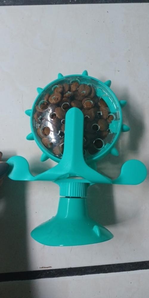 Interactive Treat Leaking Toy for Small Dogs | Slow Feeder & Funny Dog Wheel photo review