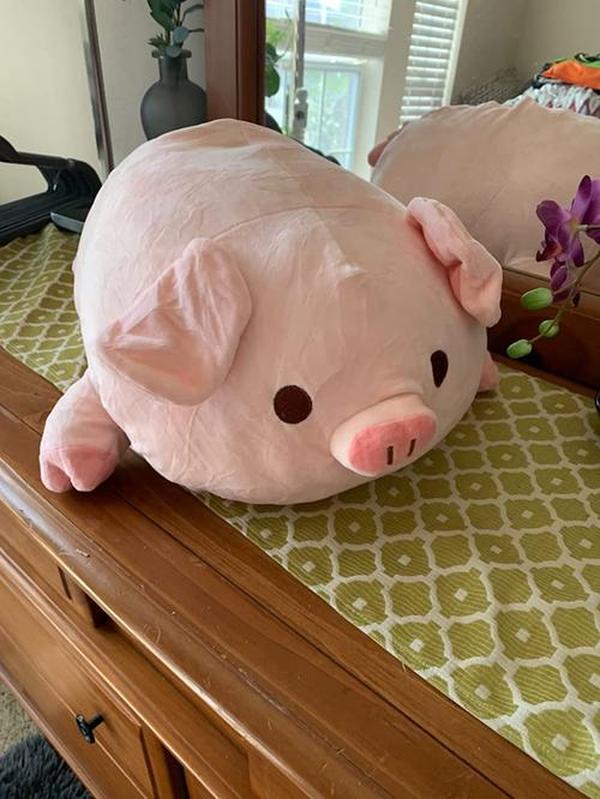 Kawaii Piggy Plush, Fashion Plump Pig Doll Plush Toy photo review