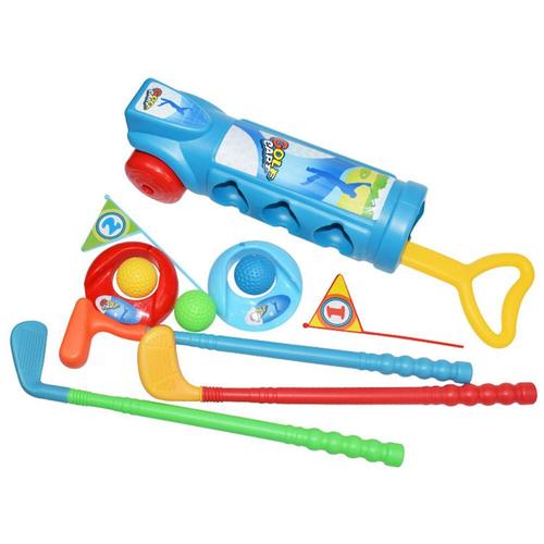 Kids Golf Clubs Toy Set Game Play With Golf Cart