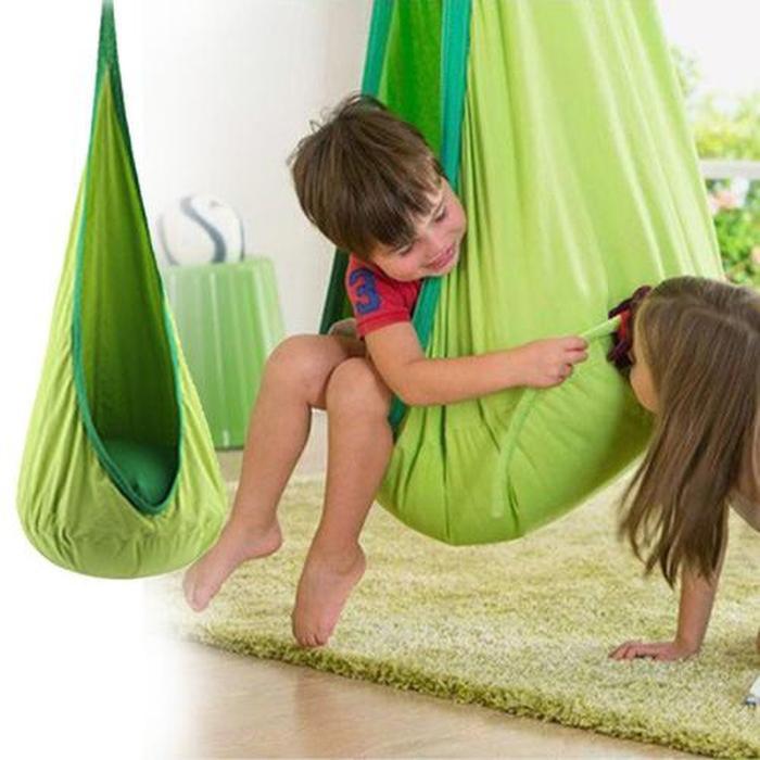 Kids Hanging Pod Swing Chair for Indoor &amp; Outdoor Use