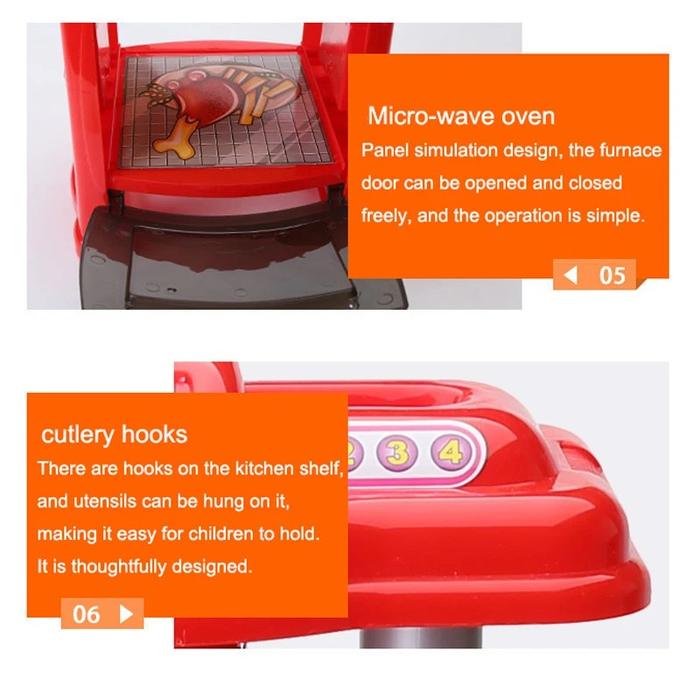 Kids Kitchen Set for Girls - Large Simulation Model Educational Toys