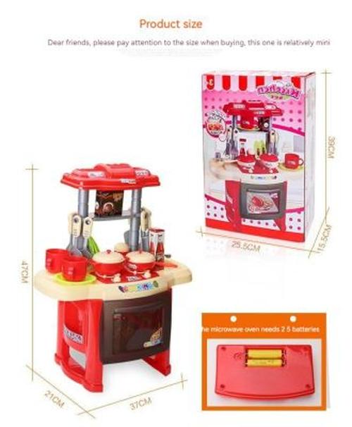 Kids Kitchen Set for Girls - Large Simulation Model Educational Toys